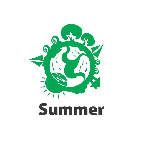 Vektor-Logo Sommer — Stockvektor