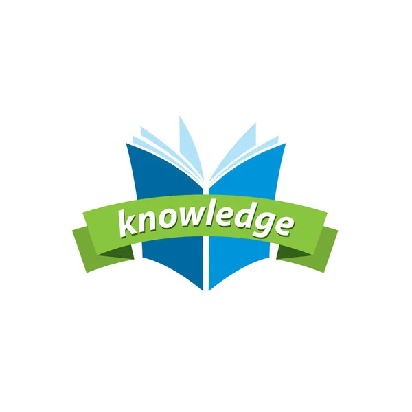 Vektor-Logo-Wissen — Stockvektor