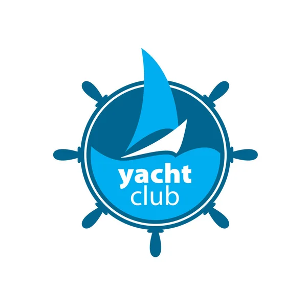 ヨットのベクトルのロゴ — ストックベクタ