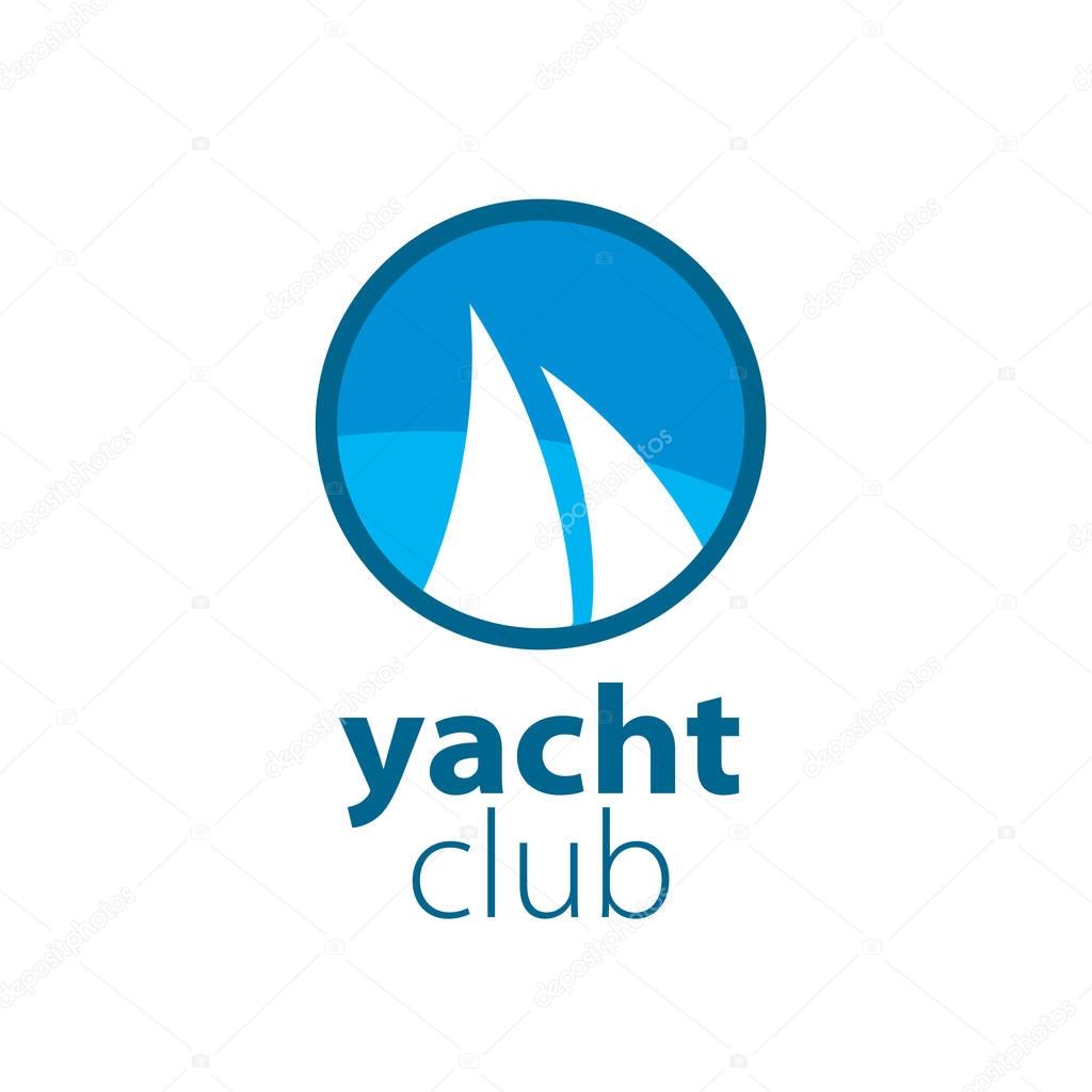 Pattern design logo yacht. Vector illustration of icon