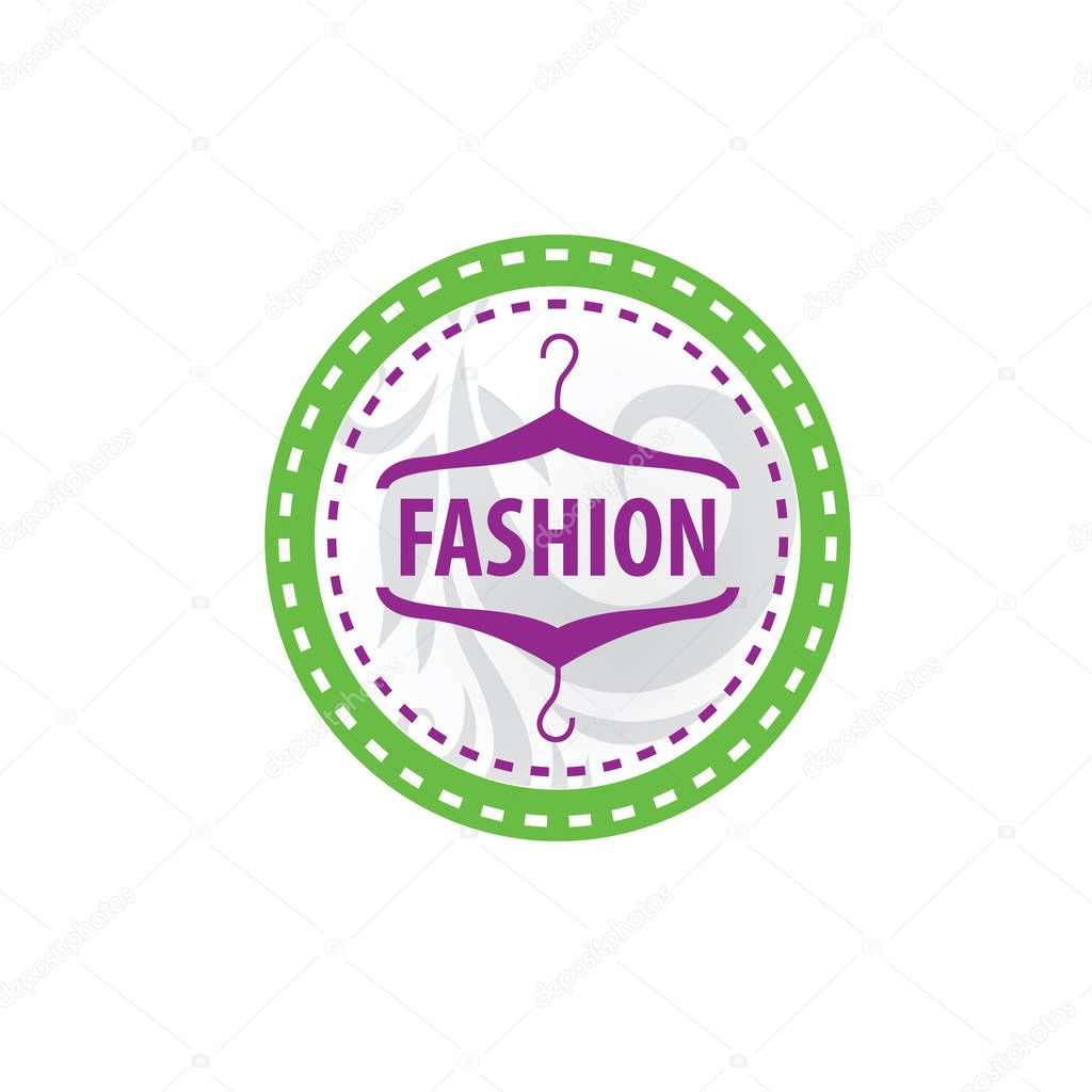 Template design logo fashion. Vector illustration of icon