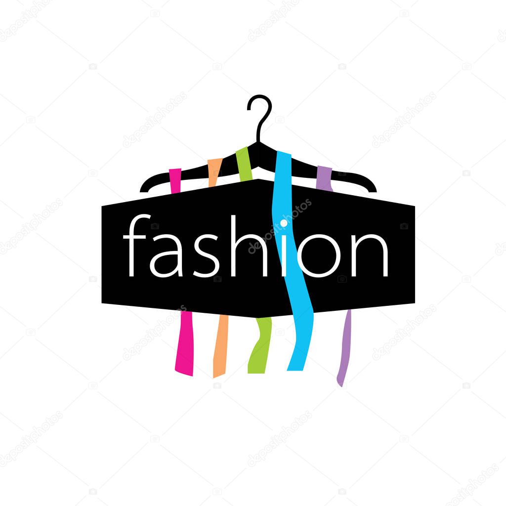 Template design logo fashion. Vector illustration of icon