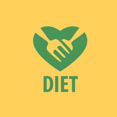Diyet için vektör logo