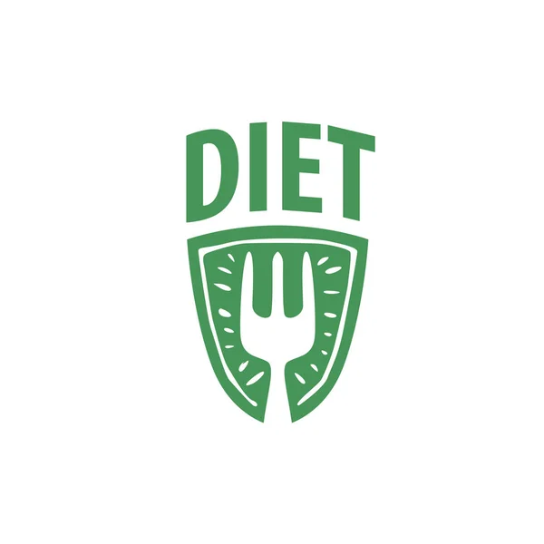 Vektorové logo pro dietu — Stockový vektor