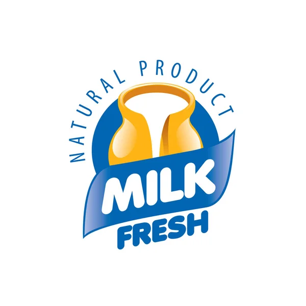 Logo vectoriel lait — Image vectorielle