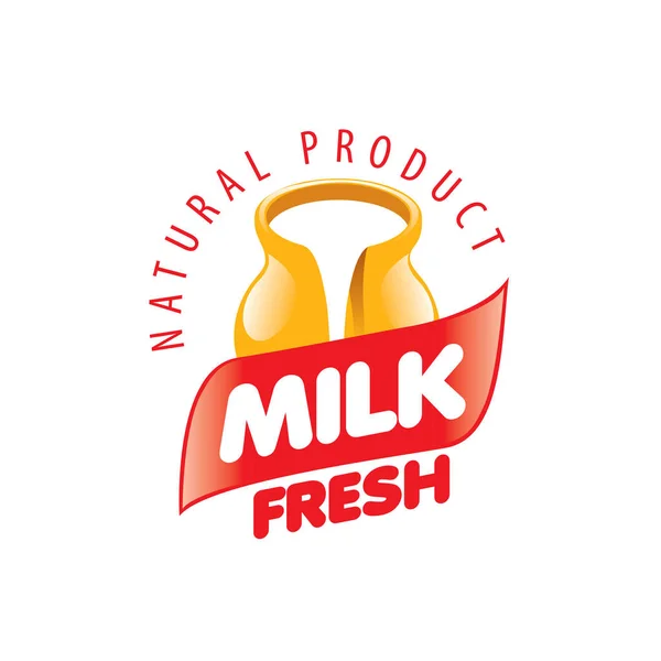 Vector logo milk — Stock Vector