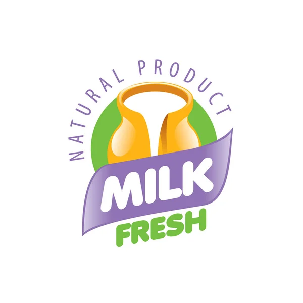 Vector logo leche — Archivo Imágenes Vectoriales