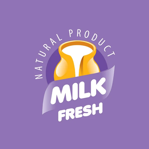 Vetor logotipo leite —  Vetores de Stock