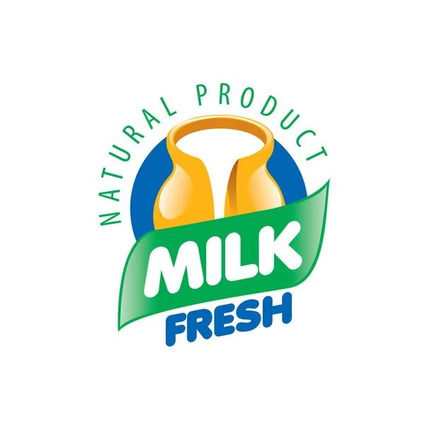 Vector logo milk — Stock Vector