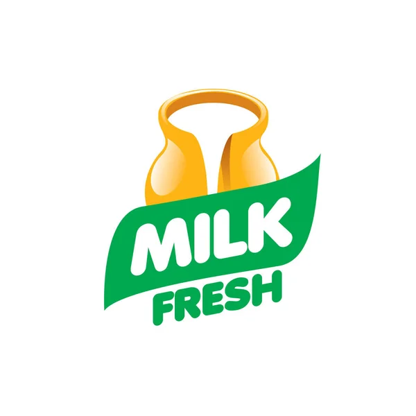ベクトルのロゴのミルク — ストックベクタ