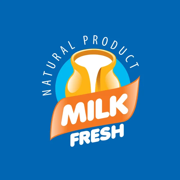 Vector logo milk — Stock Vector