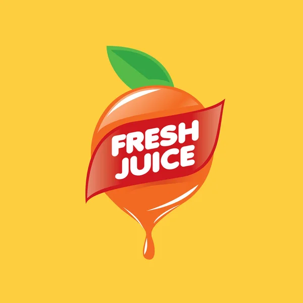 Logotypen för färsk juice — Stock vektor