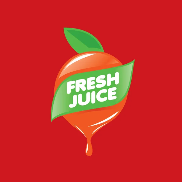 Logo of fresh juice — Stock Vector
