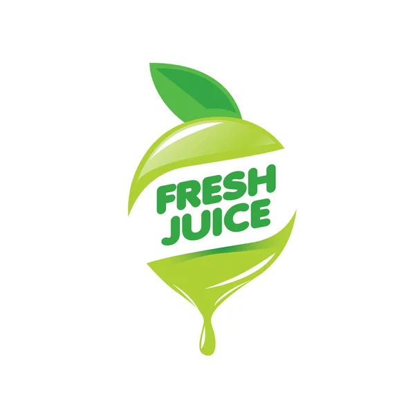 Logotypen för färsk juice — Stock vektor