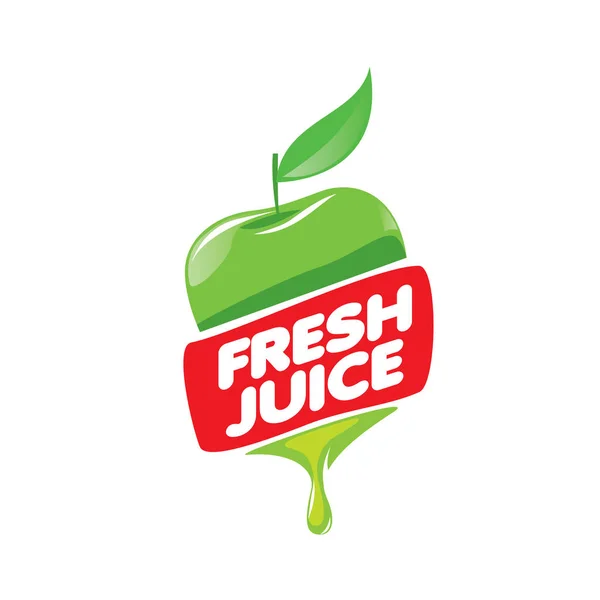 Logotypen för färsk juice — Stock vektor