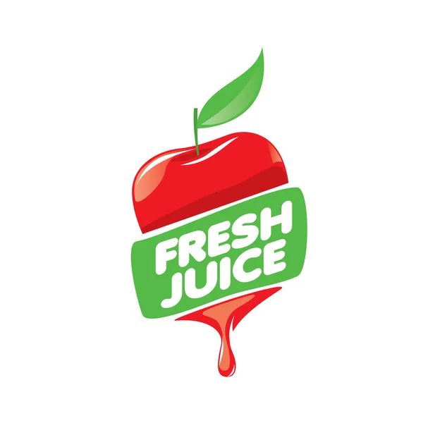 Logotypen för färsk juice — Stock vektor