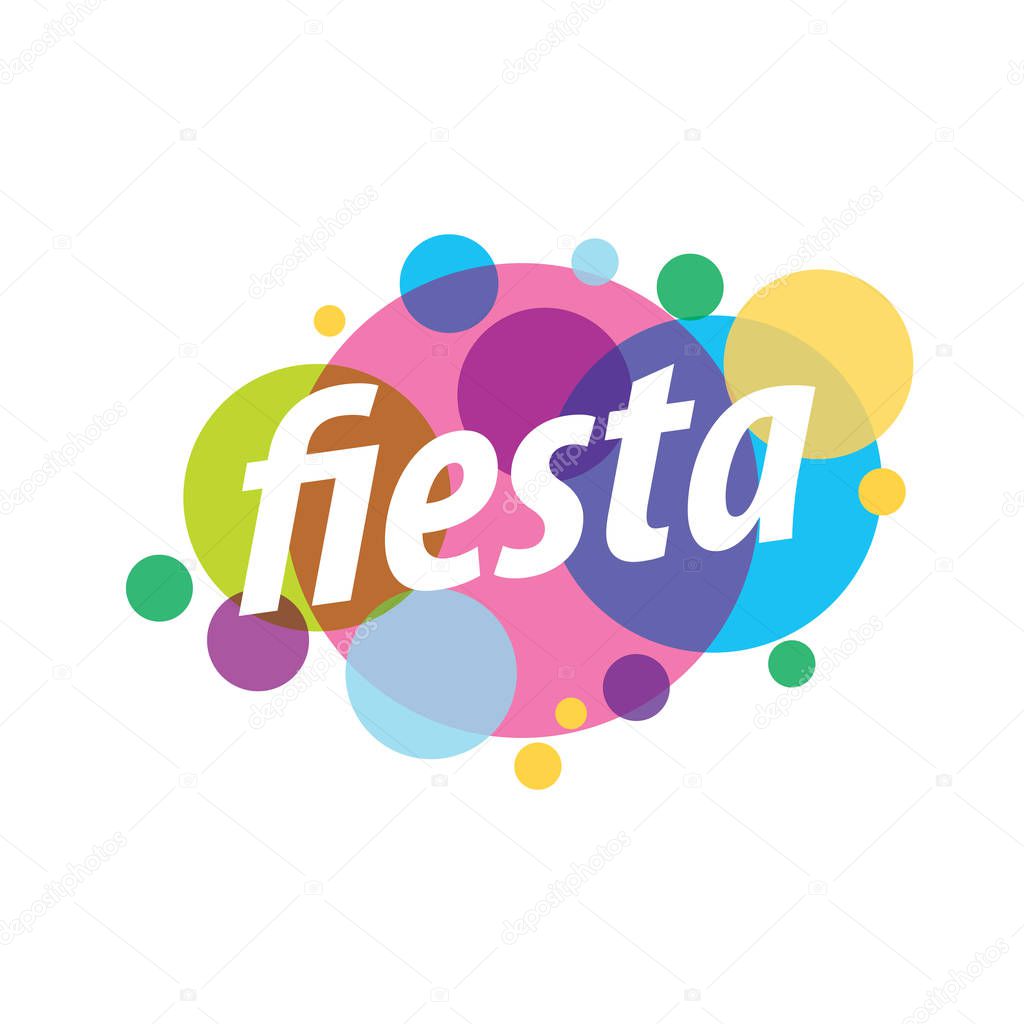 Abstract colorful vector logo for a holiday