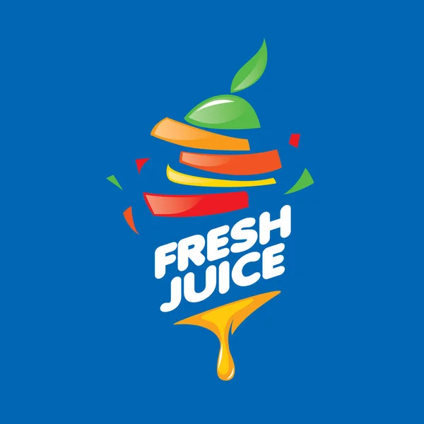 Logotipo do suco fresco — Vetor de Stock