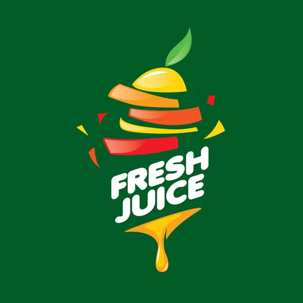 Logotipo do suco fresco — Vetor de Stock