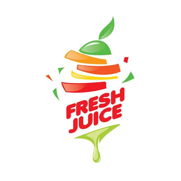 Logo of fresh juice — Stock Vector