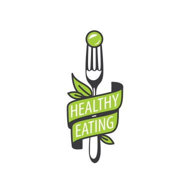 vektör logo sağlıklı beslenme