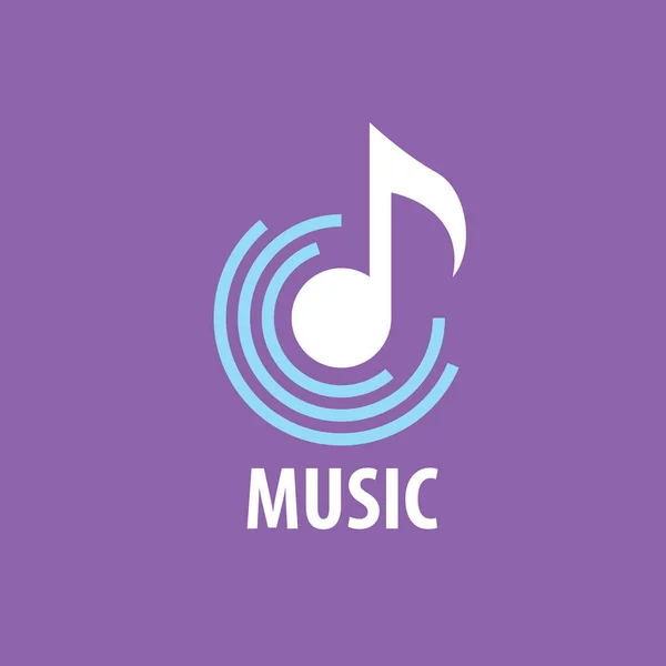 Logo vettoriale musik — Vettoriale Stock