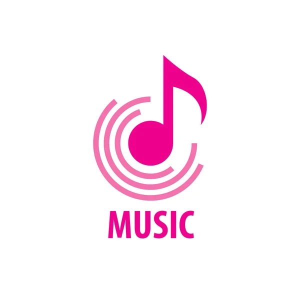 Logotipo vectorial musik — Vector de stock