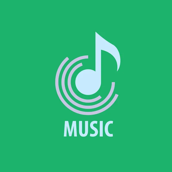 Logotipo vectorial musik — Vector de stock