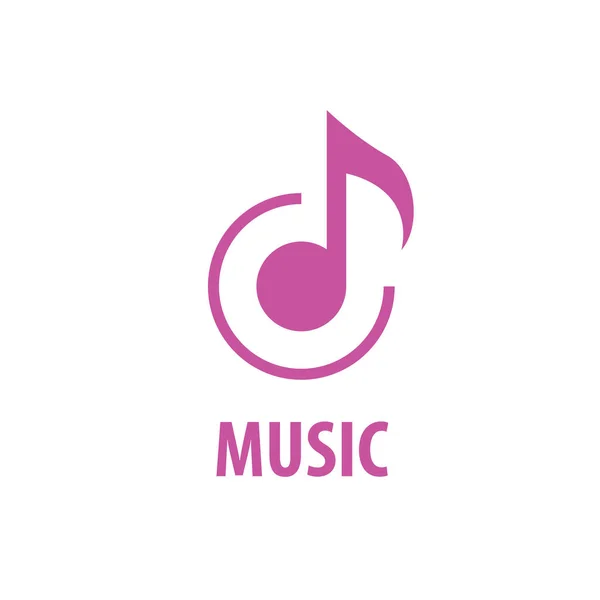 Logotipo vectorial musik — Vector de stock