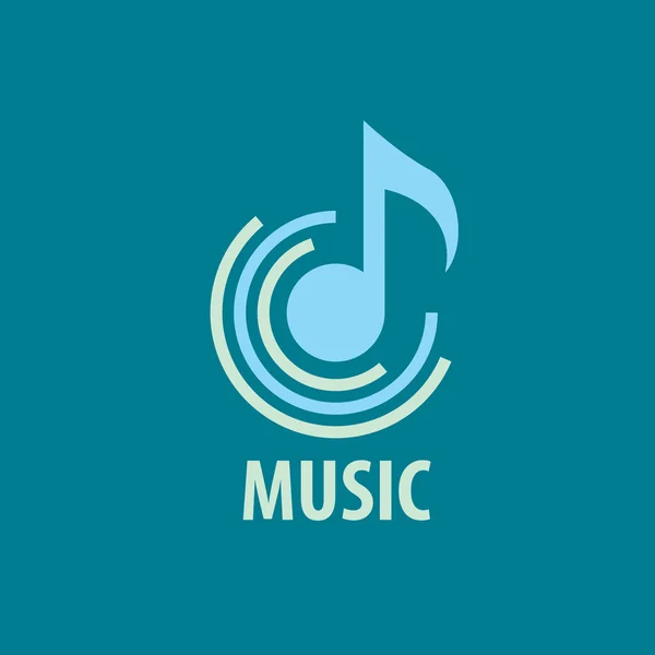 Logotipo vectorial musik — Vector de stock