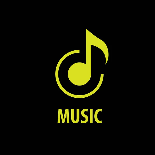 Logotipo vectorial musik — Vector de stock