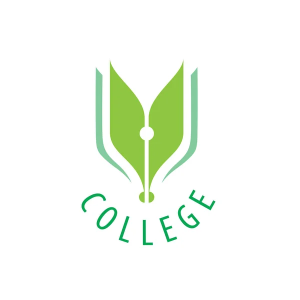 Vektor logo college — Stock Vector