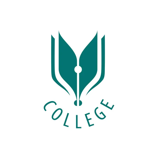 Vektor logo college — Stock Vector