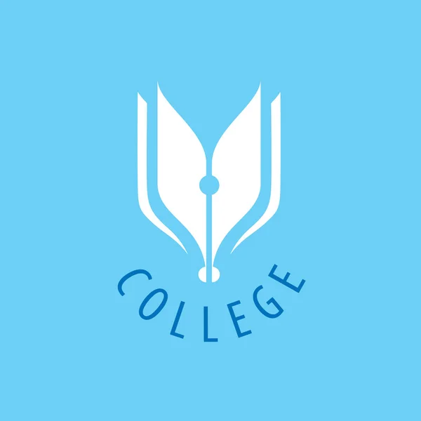 Vetor logotipo faculdade — Vetor de Stock