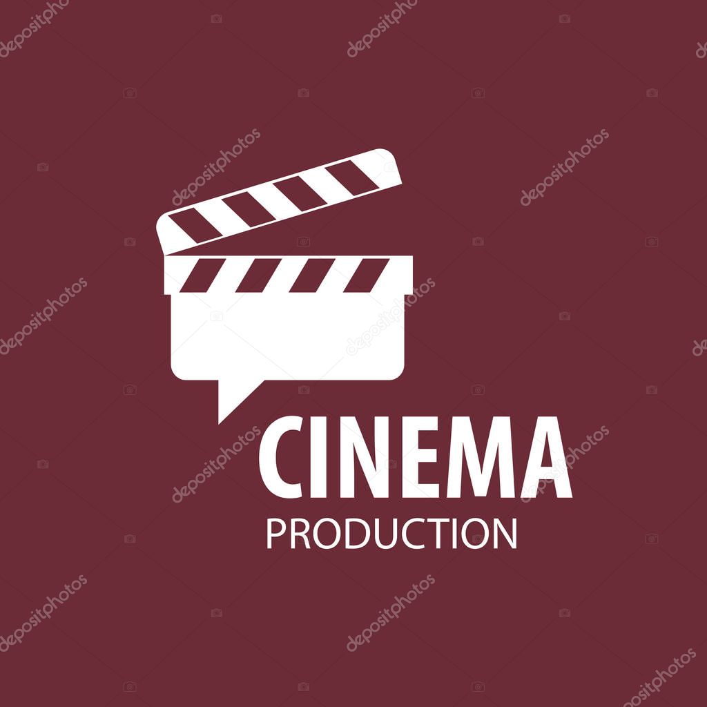 Vector logo Slate Board for shooting movies