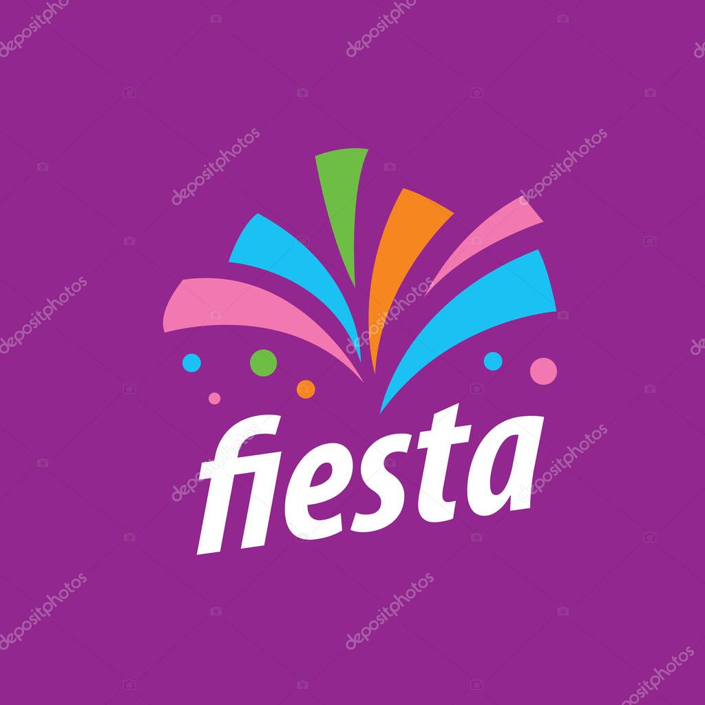 Abstract logo for fiesta. Vector illustration icon
