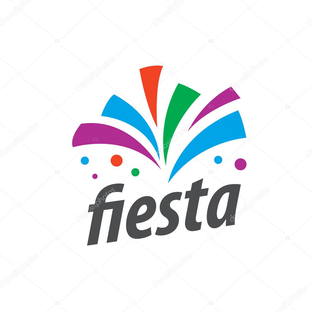 Abstract logo for fiesta. Vector illustration icon