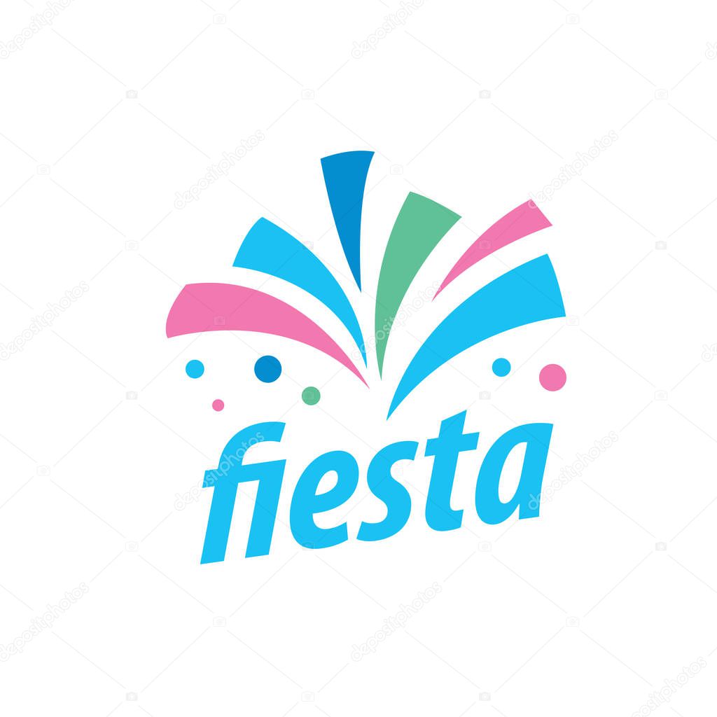 Abstract logo for fiesta. Vector illustration icon