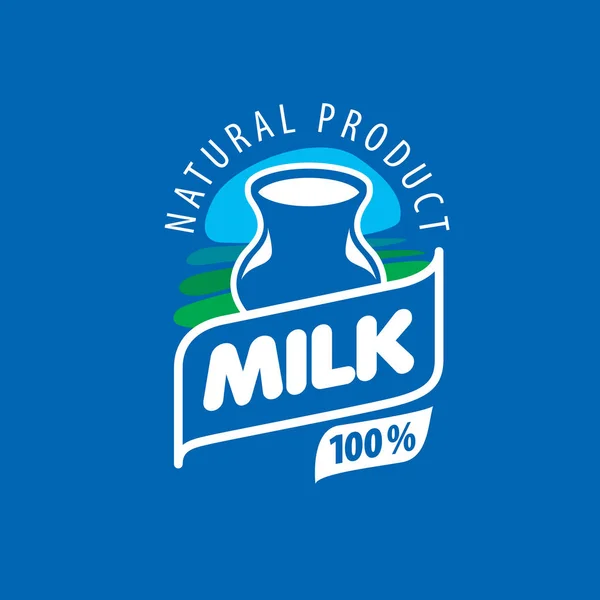 ベクトルのロゴのミルク — ストックベクタ