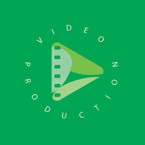 Vector logo abstract knop afspelen — Stockvector