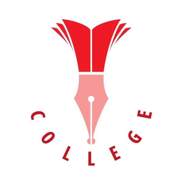 Vettoriale logo college — Vettoriale Stock