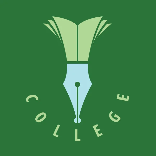 Vector logo college — Stockvector