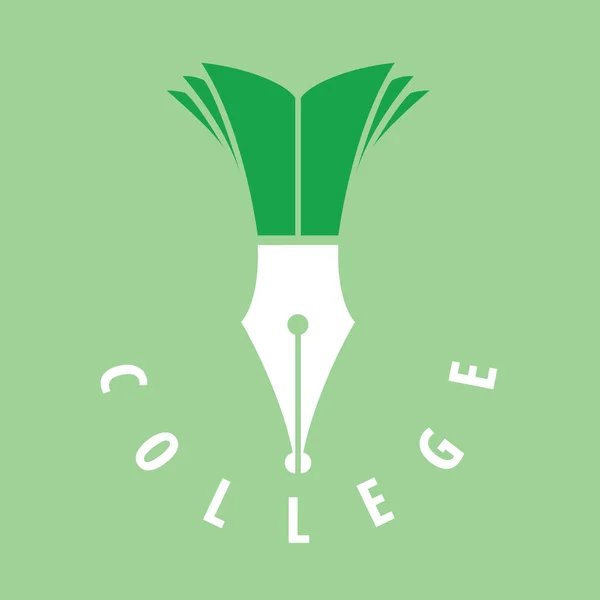 Vettoriale logo college — Vettoriale Stock
