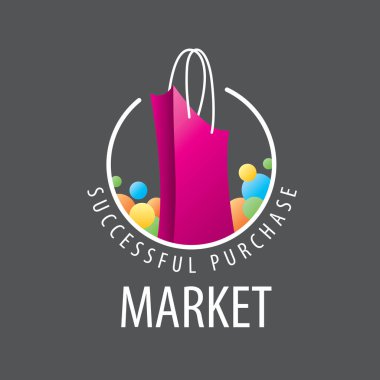 vektör logo alışveriş çantası