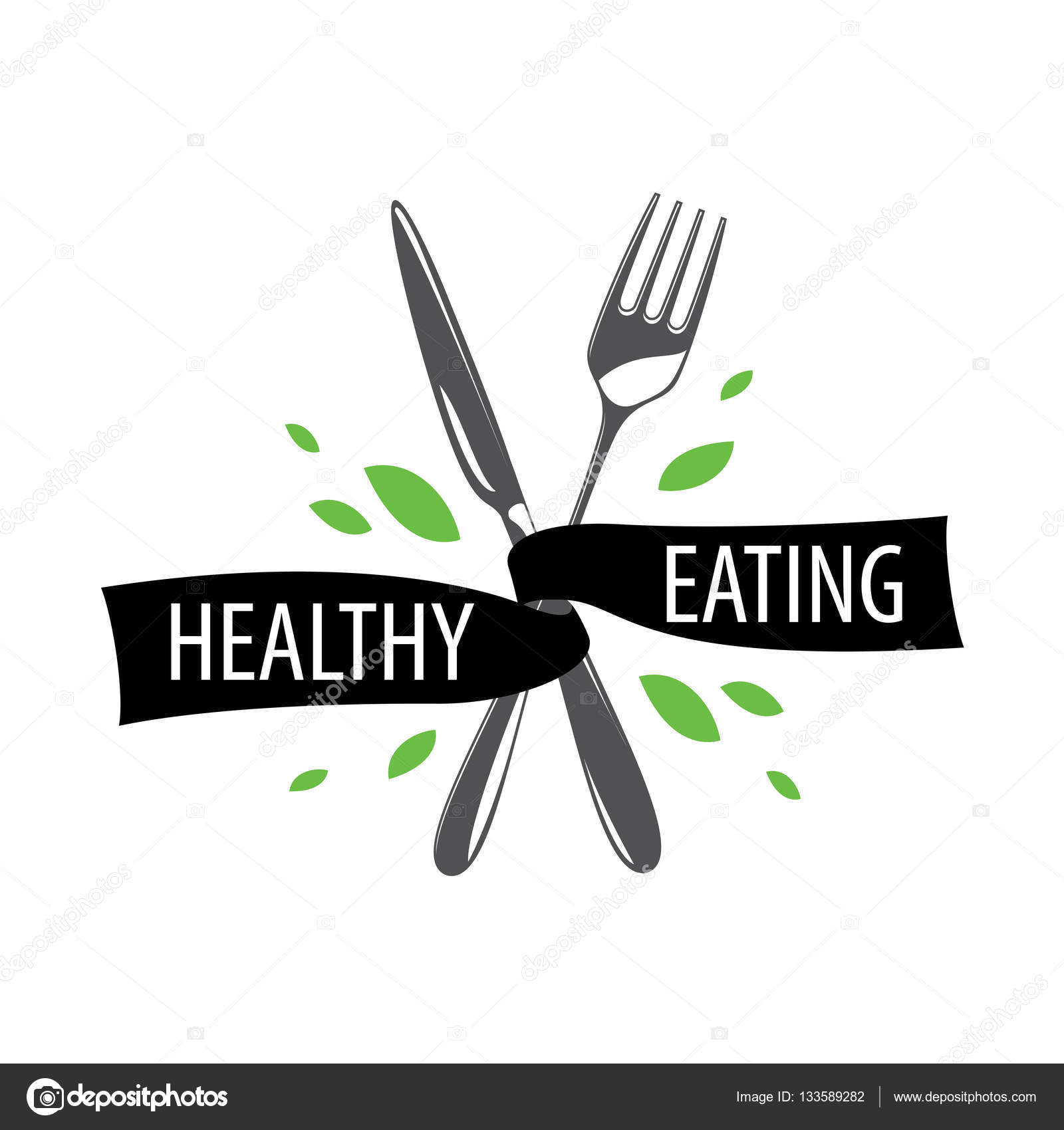 Vector Logo Healthy Eating Stock Vector C Artbutenkov 133589282