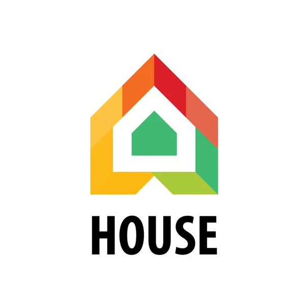 矢印の形で家のベクトルのロゴ — ストックベクタ
