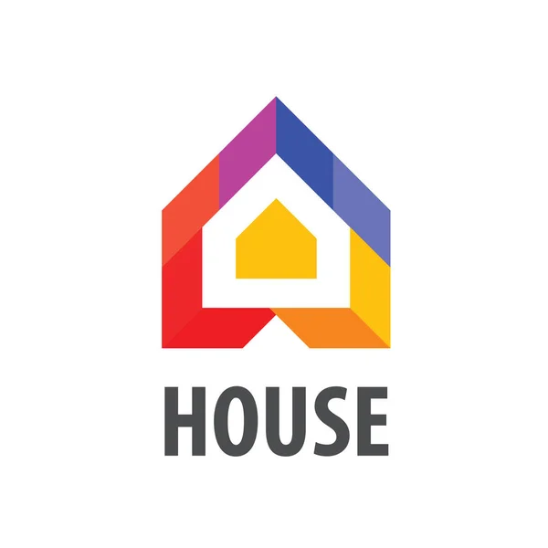 Vector logo House in the form of arrows — Stock Vector