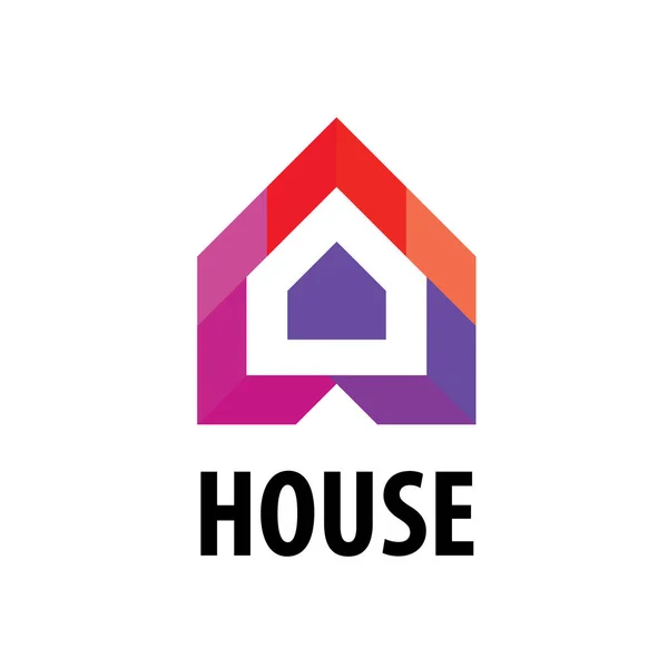 Vektor-Logo Haus in Form von Pfeilen — Stockvektor