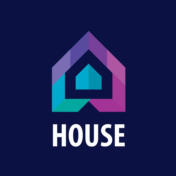 Vektor-Logo Haus in Form von Pfeilen — Stockvektor