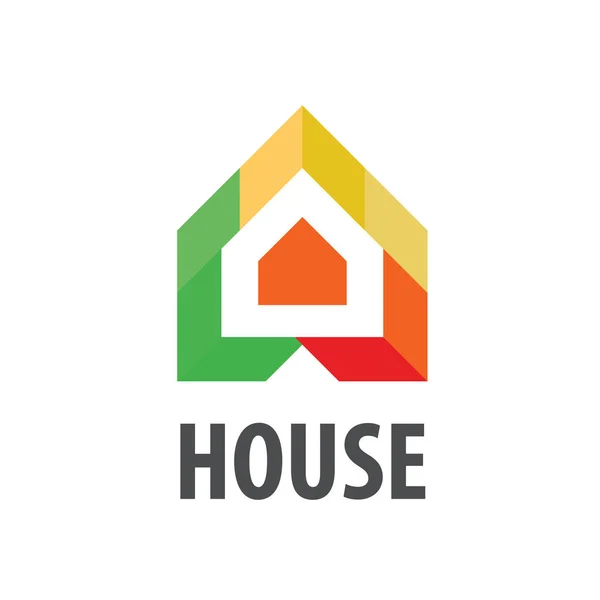 Vector logo House in the form of arrows — Stock Vector